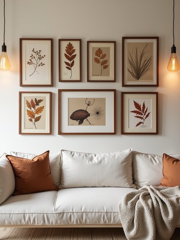 autumn themed gallery wall ideas