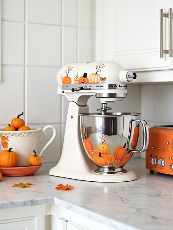 autumn themed kitchen appliance covers