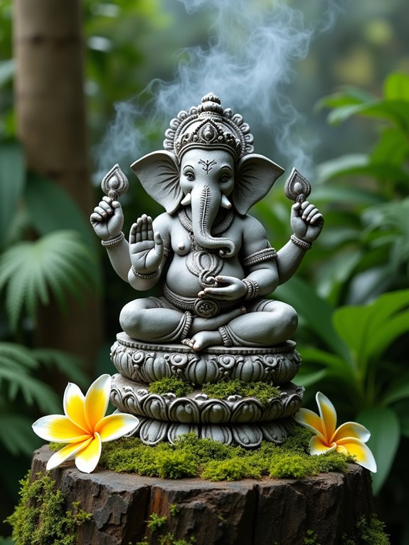bali inspired garden serenity