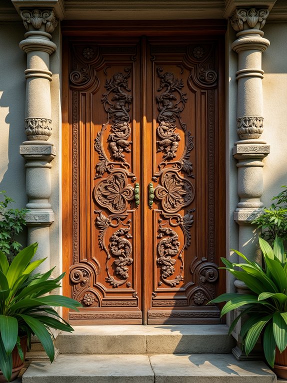 balinese doors as focal points