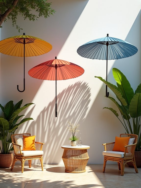 balinese parasols add charm