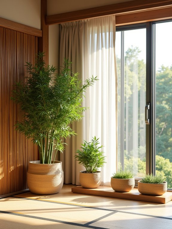 bamboo accents enhance tranquility