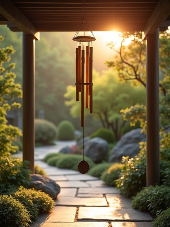 bamboo wind chimes serenity