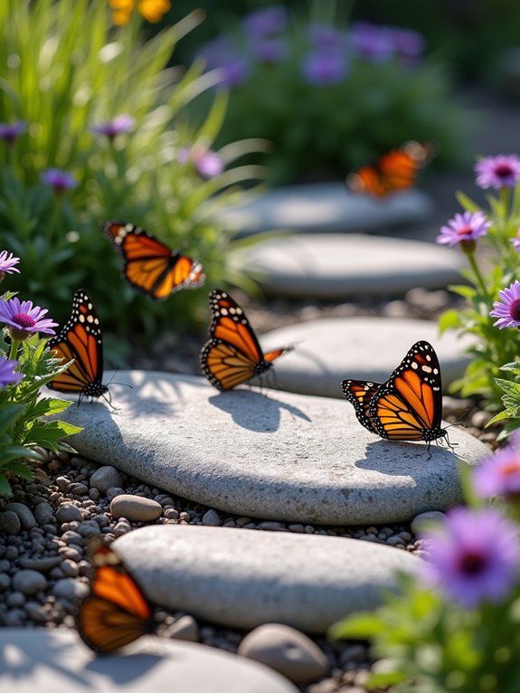 basking spots for butterflies
