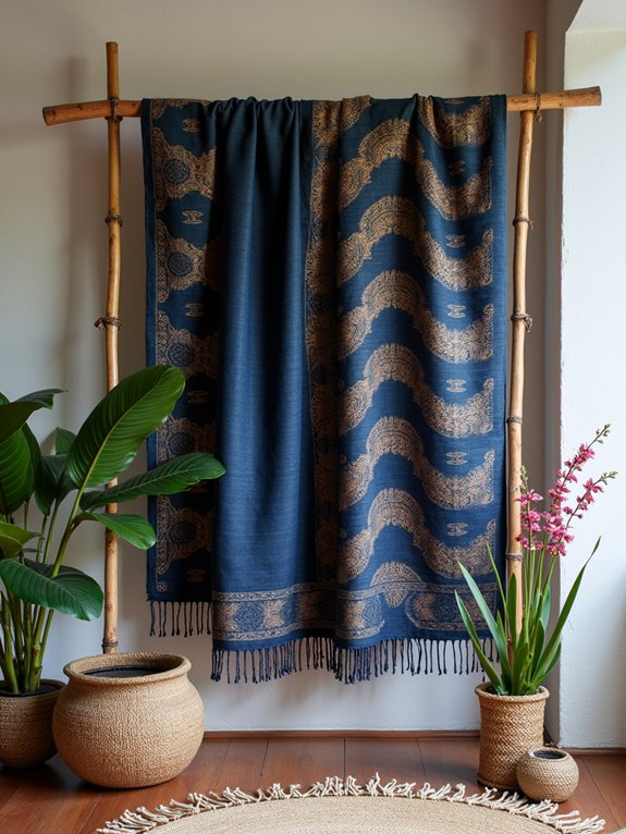 batik textiles as decor