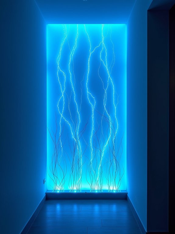 bio luminescent living art installations