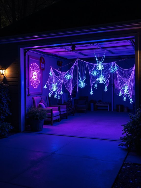 black light halloween transformation