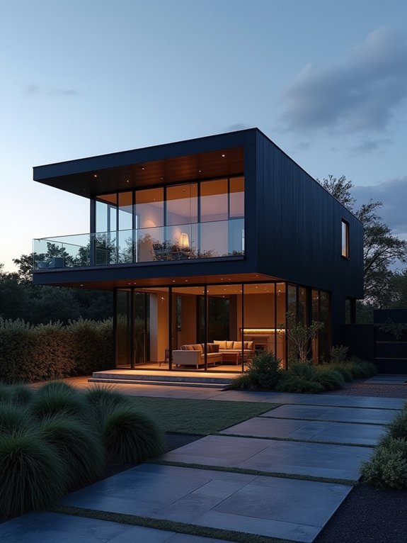 black metal glass elegance