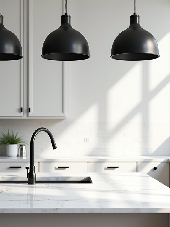 black pendant lights elegance