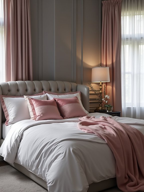 blush pink and grey elegance