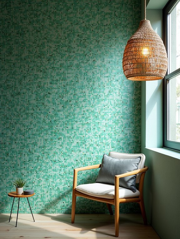 bohemian green zellige tiles