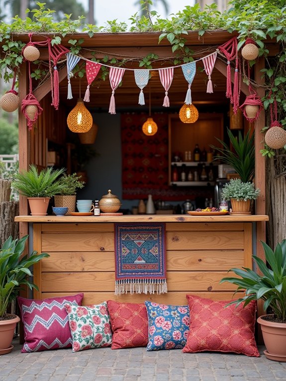 bohemian textile decor accents