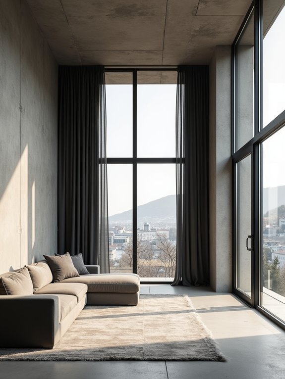 bold architectural window treatments