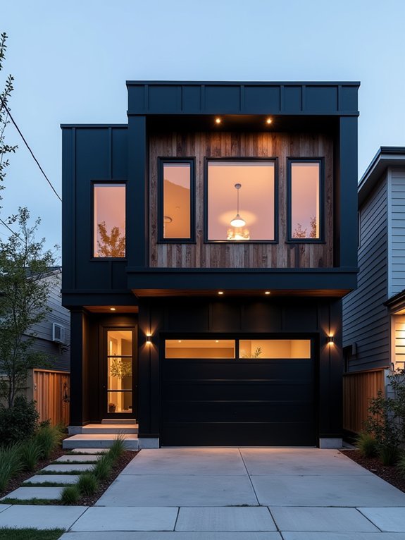bold black mixed materials