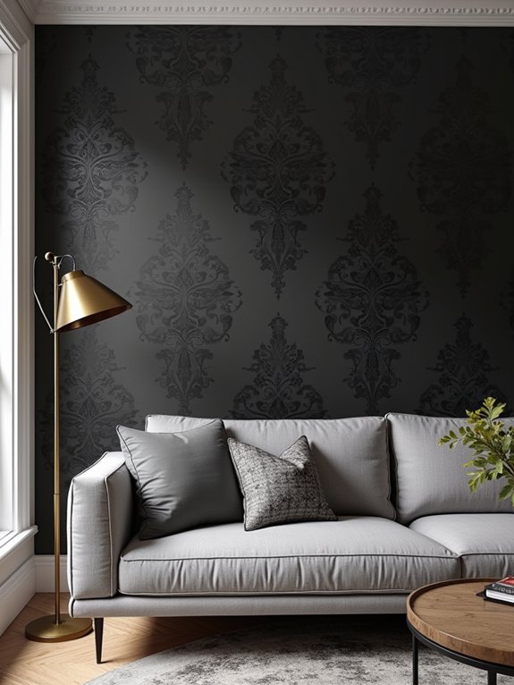 bold black wallpaper elegance