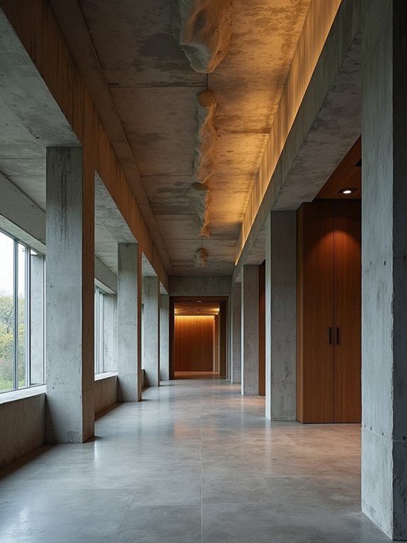 bold brutalist ceiling designs