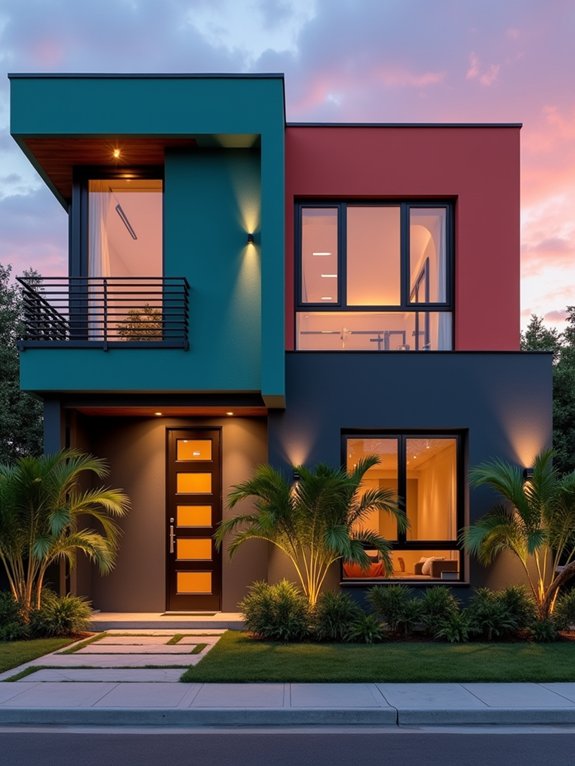 bold exterior color combinations