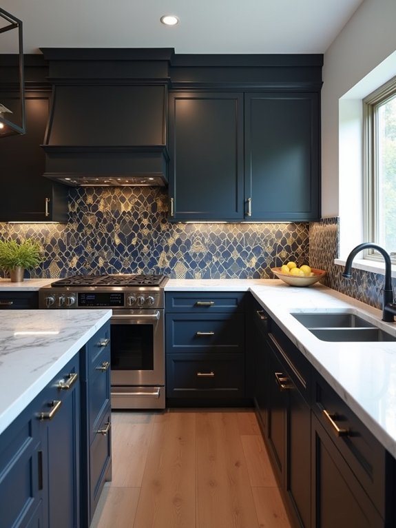 bold geometric backsplash designs