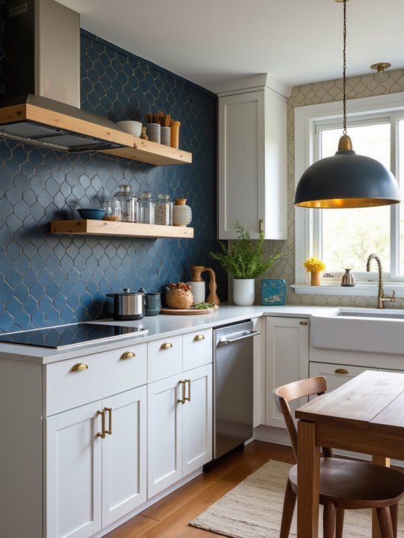 bold geometric kitchen transformation