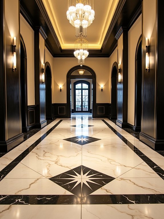 bold geometric marble patterns