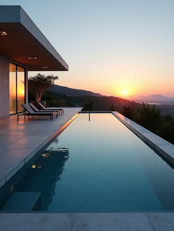 bold geometric pool design