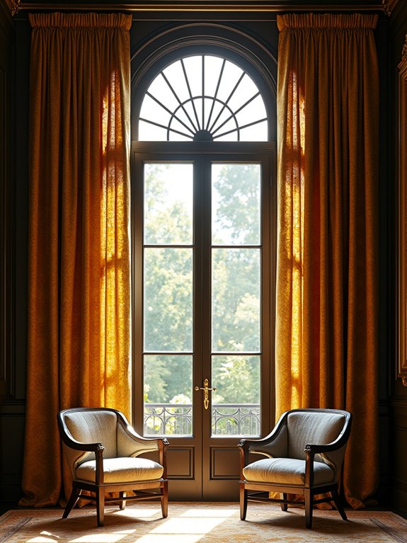 bold geometric window treatments