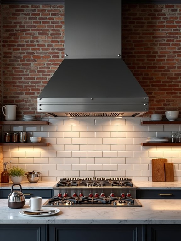 bold industrial kitchen statement