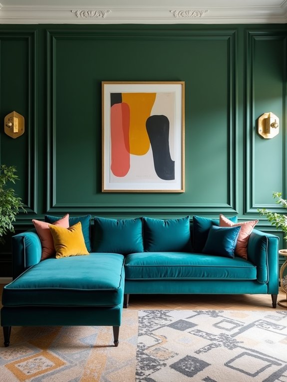 bold jewel tones harmony