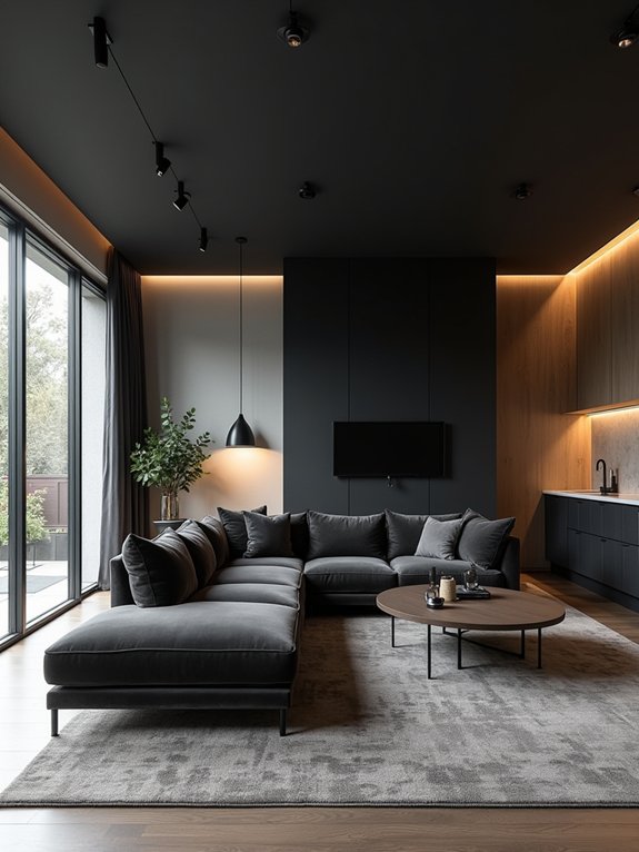 bold matte black sophistication