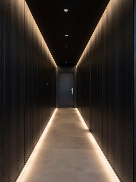 bold modern black paneling