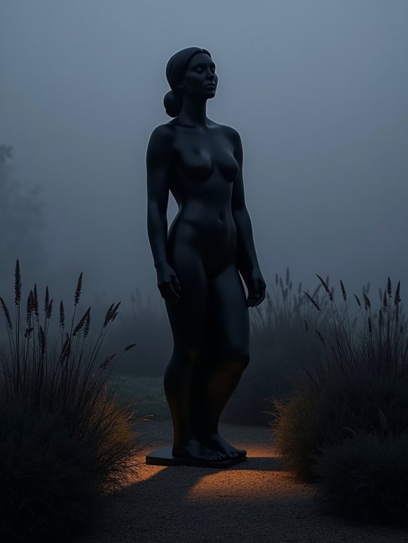 bold noir garden sculptures