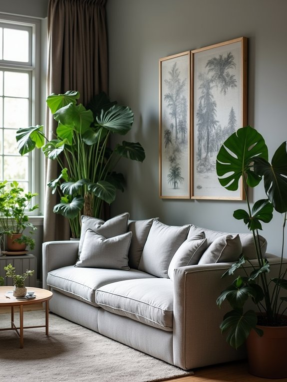 botanical accents enhance serenity