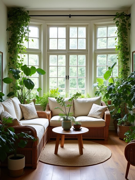 botanical indoor plant decor