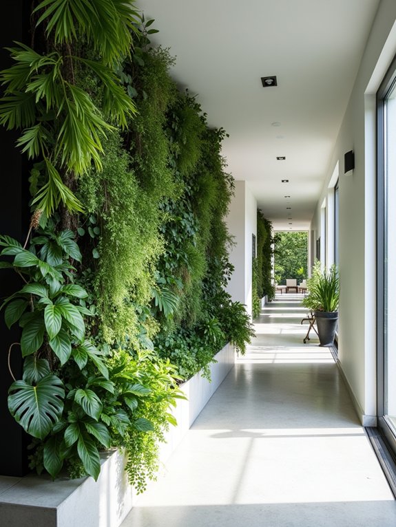 botanical inspired hallway transformation