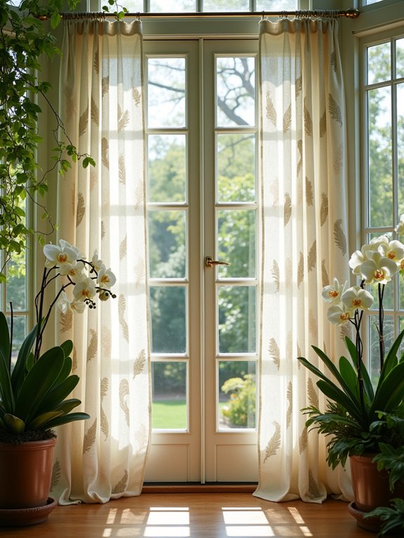 botanical inspired window treatments