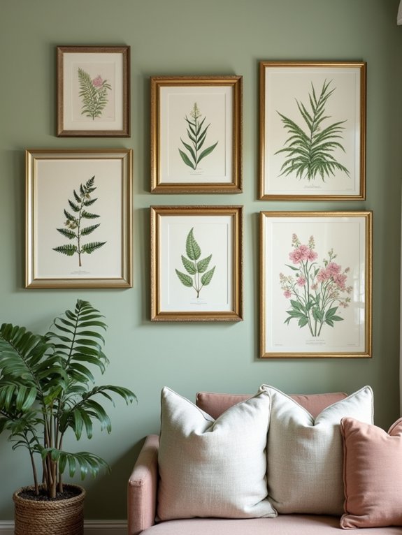 botanical prints enhance interiors