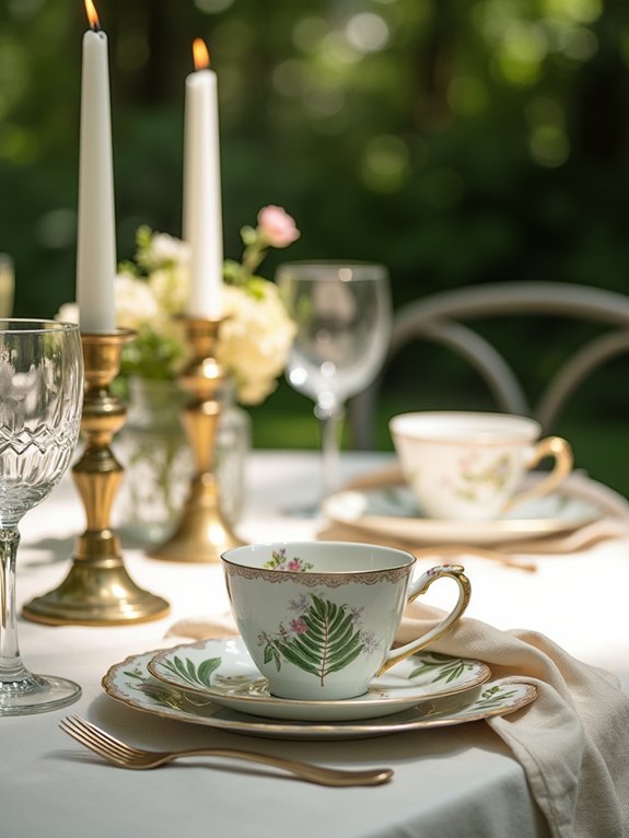 botanical prints for table linens