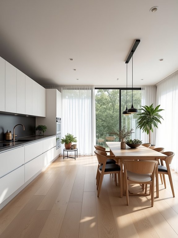 bright airy scandinavian kitchen
