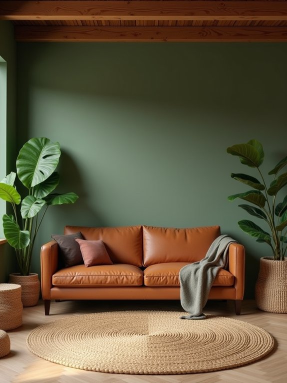 brown and green harmony