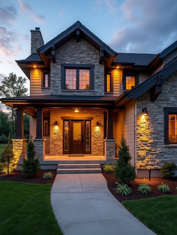budget friendly stone veneer accents