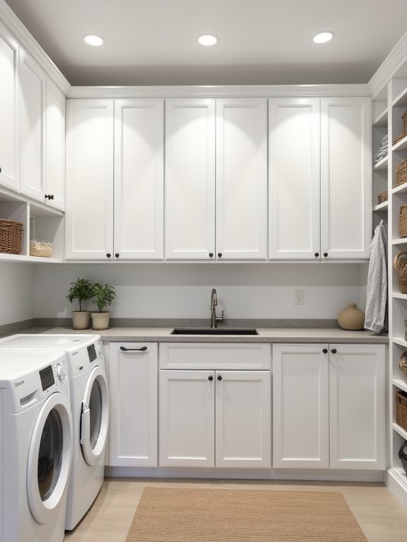 built in laundry organization systems