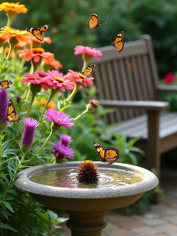 butterfly feeding station setup