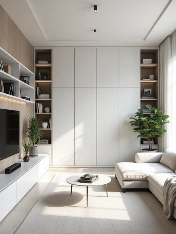 calm organized minimalist spaces