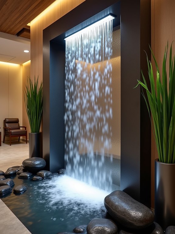 calming therapeutic water features