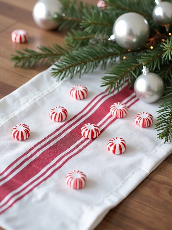candy cane striped linen