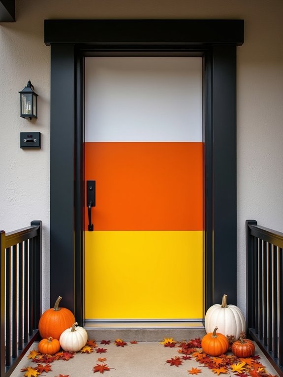 candy corn door decoration