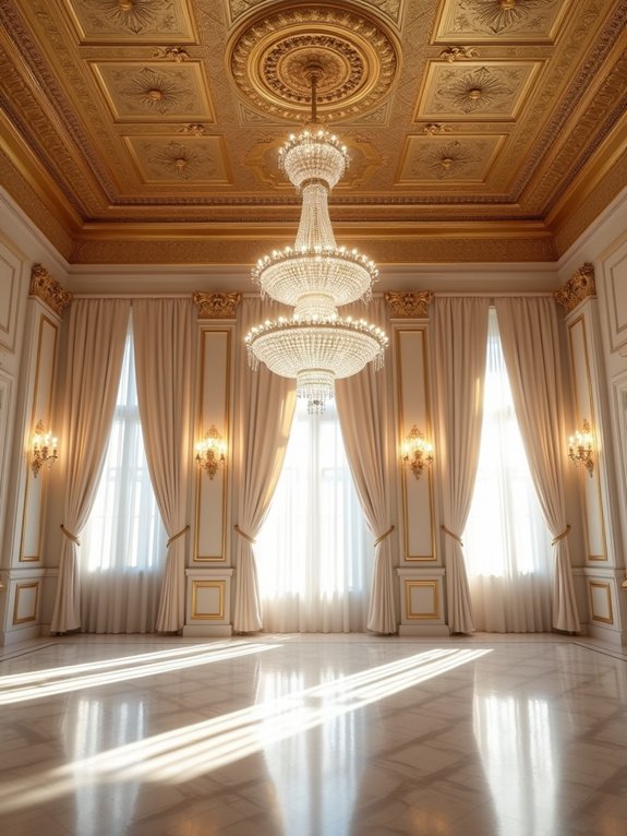 cascading crystal chandelier elegance