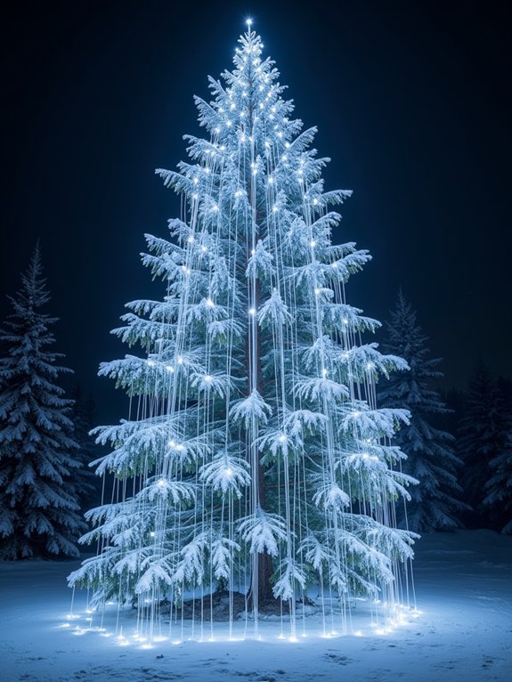 cascading meteor shower lights
