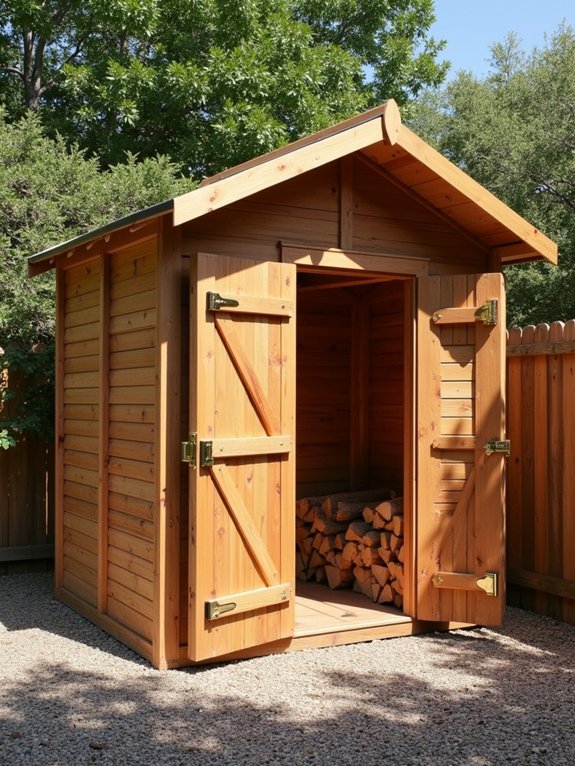 cedar shed for firewood