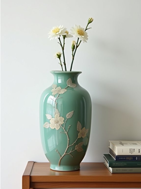 celadon pottery adds elegance